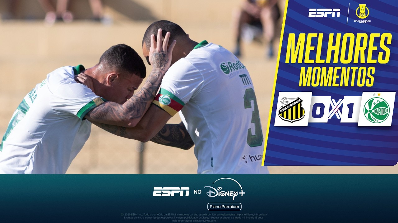 JANDREI BRILHA, E JUVENTUDE BATE O NOVORIZONTINO FORA DE CASA PELA SÉRIE B | MELHORES MOMENTOS