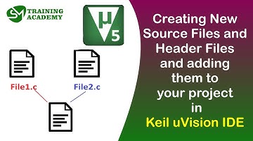 Bronbestanden maken in Keil uVision IDE (.c)(.h) voor ons project | Embedded Systems