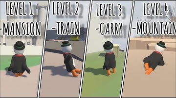 Human Fall Flat - Levels 1-4 Walkthrough