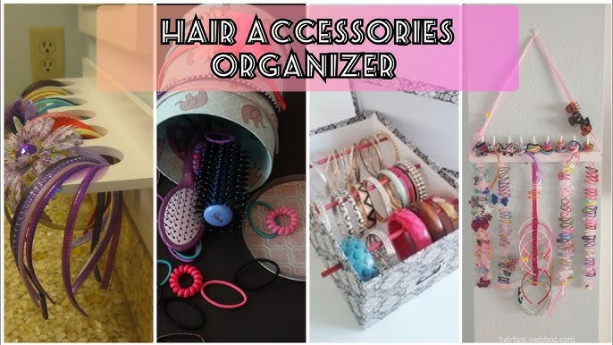 DIY little girl's hair accessories drawer organizer #lifehacks
