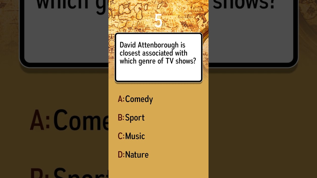 Which genre of TV shows is David Attenborough most closely linked to?