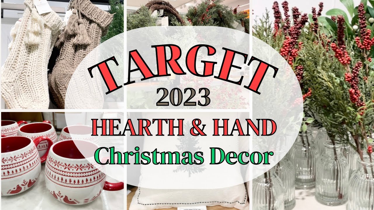 NEW TARGET CHRISTMAS DECOR 2023 Hearth & Hand shop with me YouTube