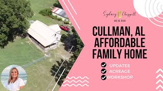 AFFORDABLE Cullman, AL Family Home! Workshop, 2.4 acres, and Updates!