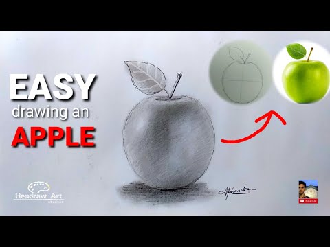 Video: Cara Menggambar Apel Dengan Pensil