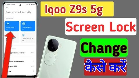 Iqoo z9s 5g screen lock kaise change kare/ Iqoo z9s 5g pattern lock change kaise kare