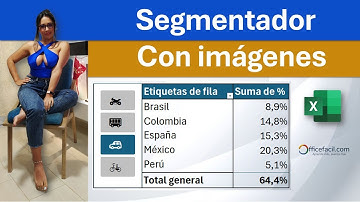 Imágenes en un segmentador en #excel