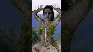 Stone Girl in the Jungle Hill | Beautiful Morning Nature View | Peaceful Vibes Short Video