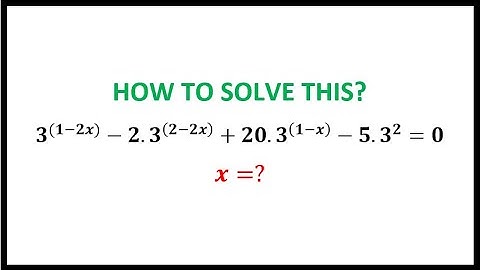 A nice exponential equation | new math olympiad questions