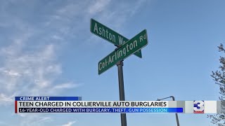 16-year-old charged after string of Collierville car break-ins