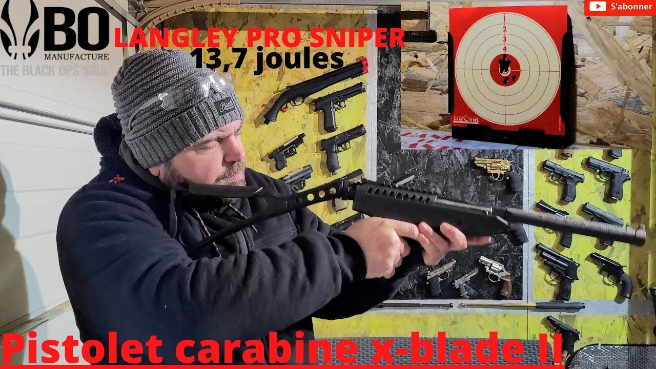 Pistolet à plomb bo manufacture arms break barrel langley pro sniper