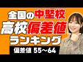 【2026年最新】全国の「中堅」高校偏差値ランキング【偏差値55~64】