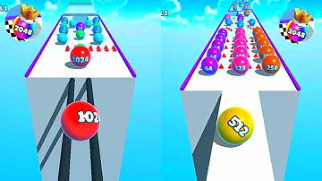 🚨Satisfying Mobile Game || Ball Merge 2048 Gameplay Walkthrough iOS / Android