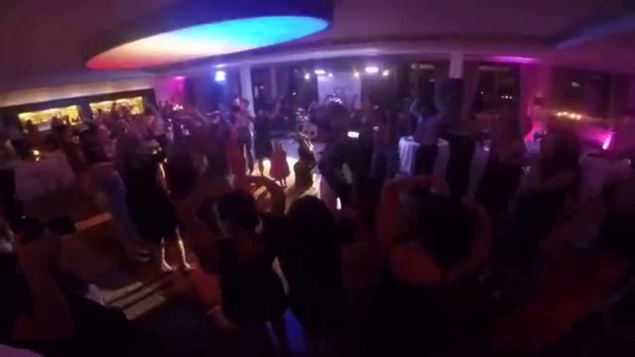 The Pearls wedding band playing YMCA