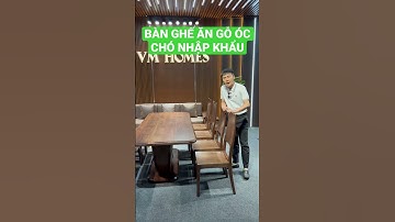 BÀN GHẾ ĂN GỖ ÓC CHÓ NHẬP KHẨU #shorts #kiensofa #noithatgooccho