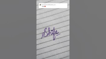 Shifa name in cursivewriting #shortsvideo#handwriting #learncursive #name #handwritingstyles