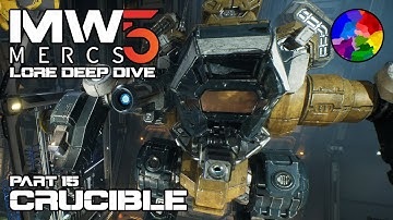 MechWarrior 5: Mercenaries (Part 15: Crucible) - Lore Deep Dive (MW5 Challenge Playthrough)