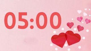 5 Minute Valentine Timer Harp Tones At End