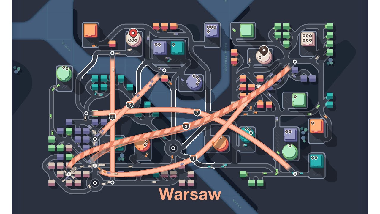 ‘Mini Motorways’ : city challenge gameplay