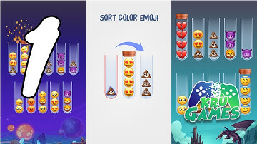 Emoji Sort Master Gameplay Walkthrough #1 (Android, IOS)