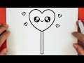كيف ترسم مصاصة كيوت وسهلة خطوة بخطوة رسم سهل تعليم الرسم للمبتدئين Cute Lollipop Drawing 