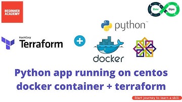 Docker Tutorial For Beginners - How To Containerize Python Applications with terraform