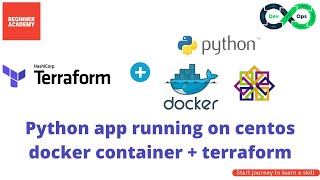 Docker Tutorial For Beginners - How To Containerize Python Applications with terraform