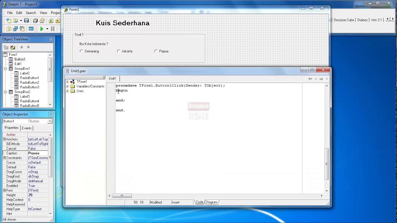 Membuat Kuis Sederhana (IF THEN, RADIO BUTTON) - YouTube