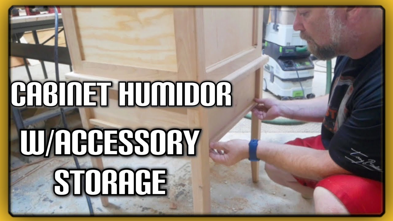 Small Cabinet Humidor Construction with Accessory Storage: Part I - YouTube