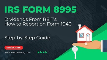 How to File IRS Form 8995 with REIT Dividends