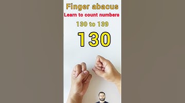 Finger Abacus -Learn to numbers from 130 to 139 with fingers -abacus #abacus #fingermath#short#math