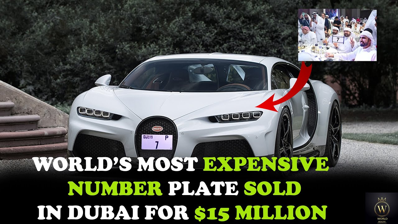 World s Most Expensive Number Plate Sold In Dubai 15 Million YouTube