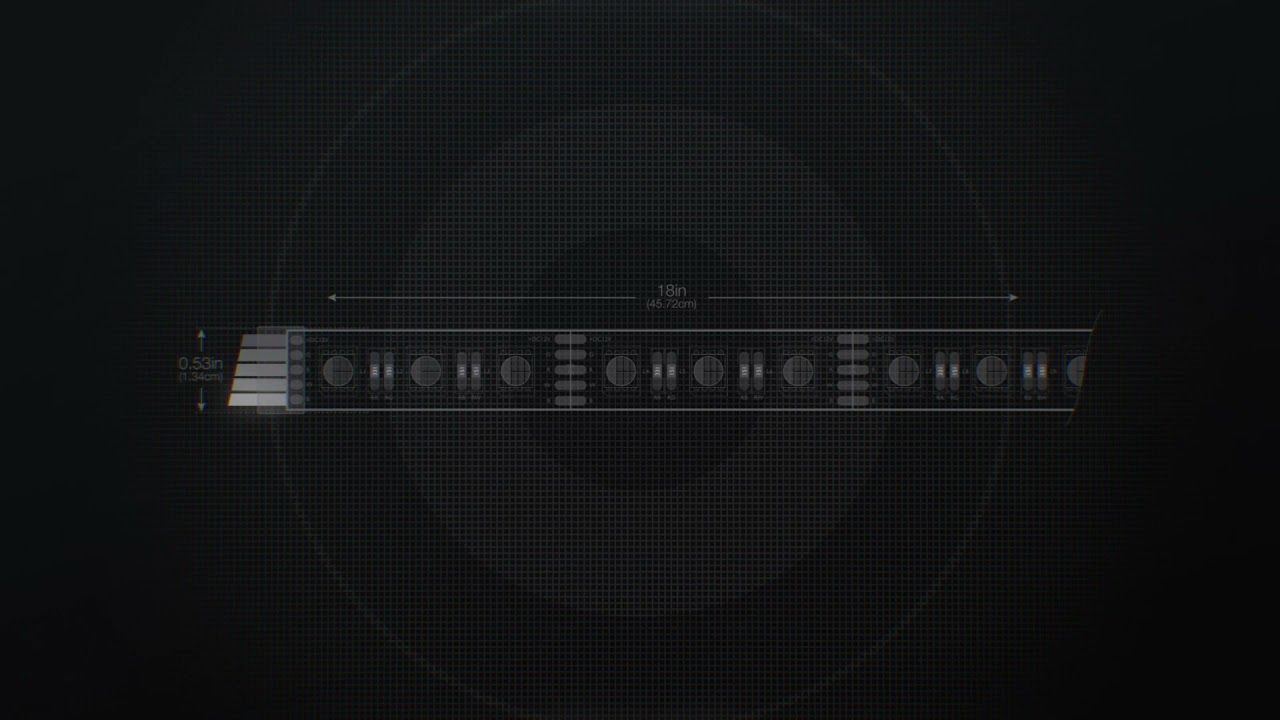 SEAVOLT–18 LED Flex Light Strip, RGBW