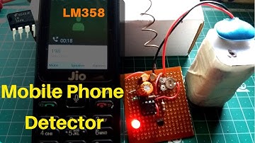 How to make mobile phone detector using lm358
