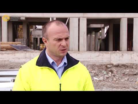 გორში მშენებარე სპორტის სასახლის მიმდებარე ტერიტორიის კეთილმოწყობა მიმდინარეობს