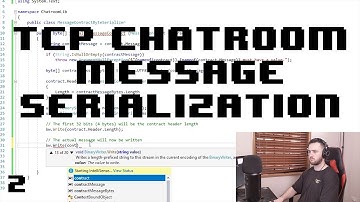 Building a Chatroom Tcp Service and Serialization Into Streams with C# .NET Core and Visual Studio