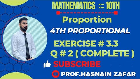#10thclass maths Unit 3 Ex 3.3 Q.2 || ex#3.3 Q 2 complete#maths #4th proportional #youtubeshorts