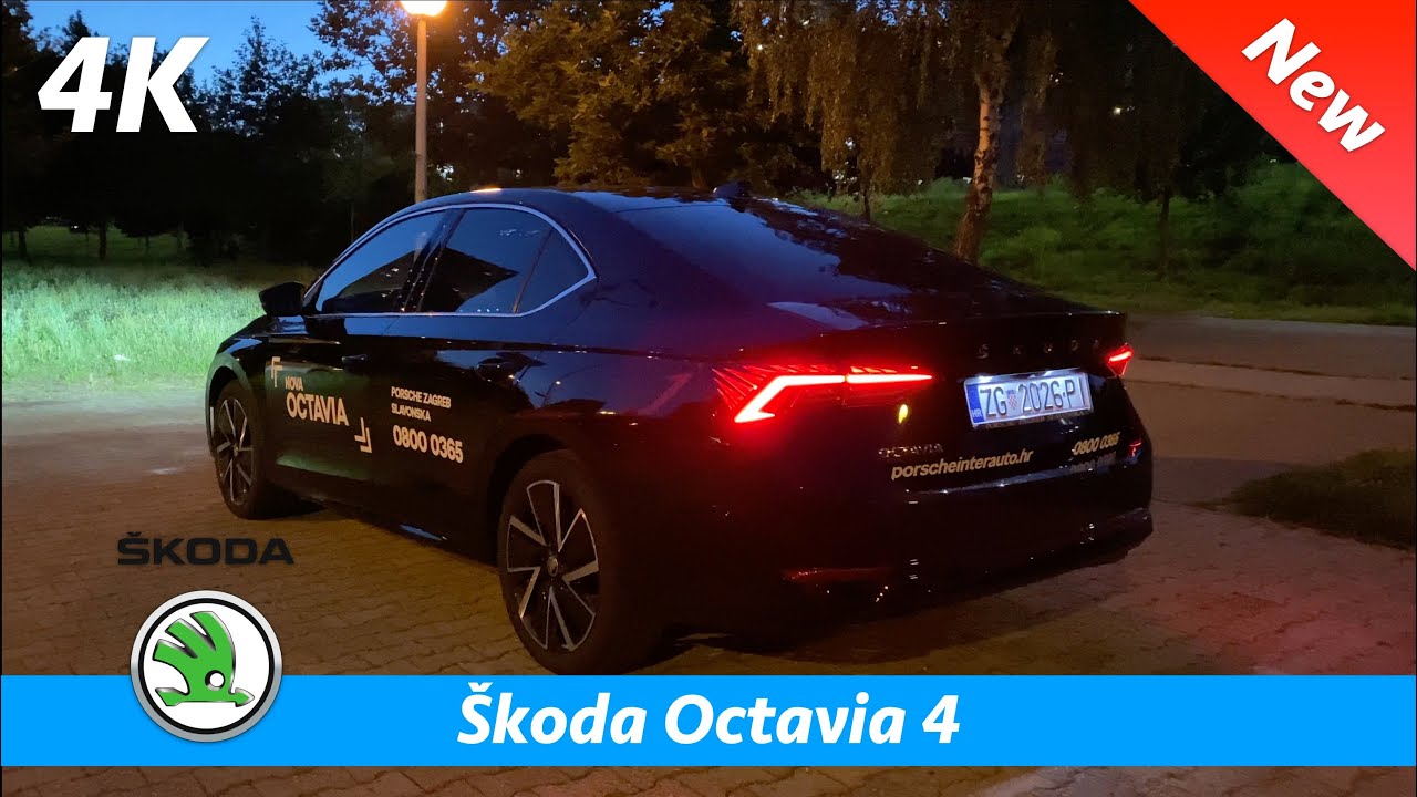 Škoda Octavia 4 Style 2020 - Quick look in 4K  Day - Night - Ambient  Lights, LED Matrix Headlights 