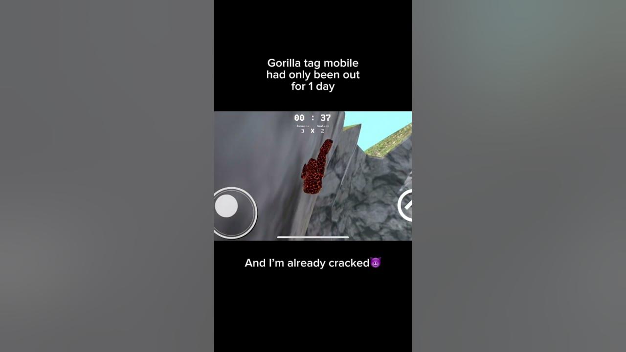 Gorilla tag mobile has only been out for one day and I’m already cracked #gorillatag #mobile #meme