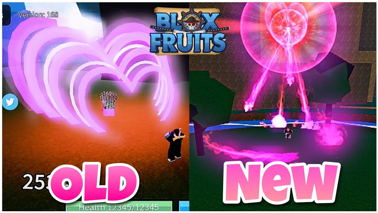 Old Love VS Reworked Love Fruit Comparison. Revamp Showcase, PVP