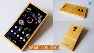 DIY WOODEN PHONE CASE POPSICLES STICKS | CARA MEMBUAT CASING HP DARI STIK ES KRIM