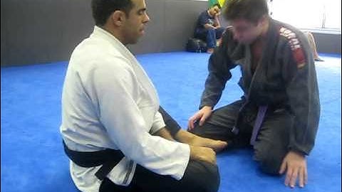 BJJ Hand in collar  bait to loop choke