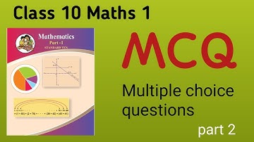 Class 10 Maths/MCQ/Multiple choice Questions/Maths part 2/Maharashtra state board/Board Exam 2024