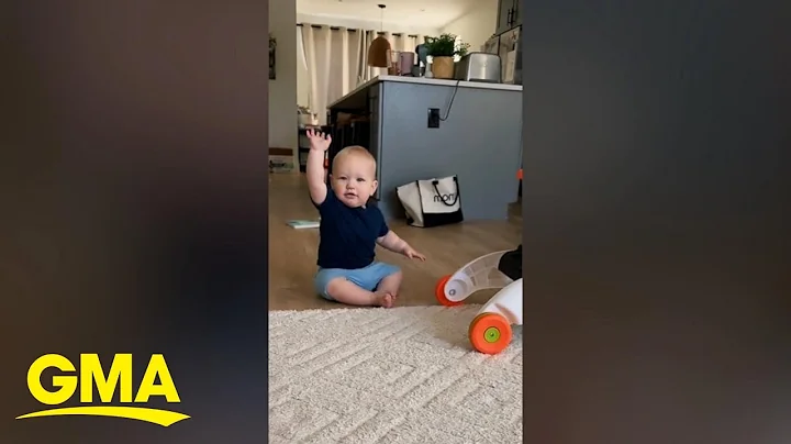 Baby has the cutest dance to 'I Like to Move It'