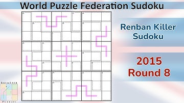 WPF Sudoku 2015 Round 8 - Renban Killer Sudoku