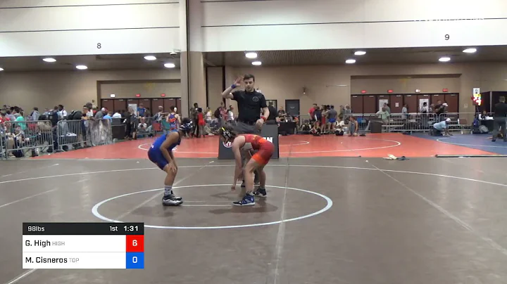 98 Lbs Prelims - Gary High, Higher Calling Wrestling Club Vs Matheo Cisneros, Top Brother USA A157