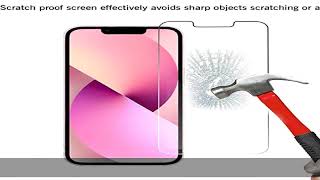 Ailun Glass Screen Protector for iPhone 14/13/13 Pro [6.1 Inch] Display 3 Pack Tempered Glass, Case