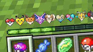 Minecraft pero los Corazones son POKEMON 😱 COMPLETO