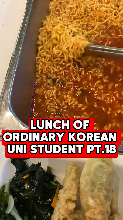 Lunch of Ordinary Korean University Student pt.18 #food #foodie #mukbang #lunch #shorts