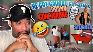 QTEEZY THE BEST CAUGHT IN THE BED PRANK WITH MYA-MYA !!! | REACTION (HE STONE COLD STUNNER HER)