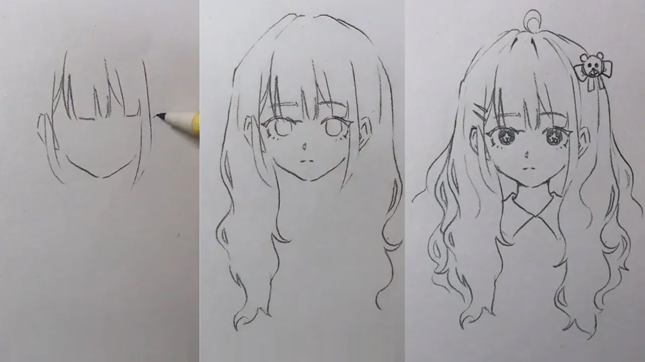 How do draw anime hairs properly 😭? : r/learntodraw